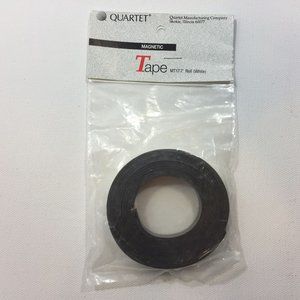 Quartet Magnetic Tape Roll White 7' Adhesive Backed Stick On Office Classroom Ho